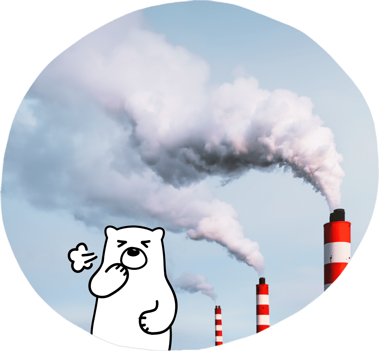 CO2は気候変動の原因のひとつ